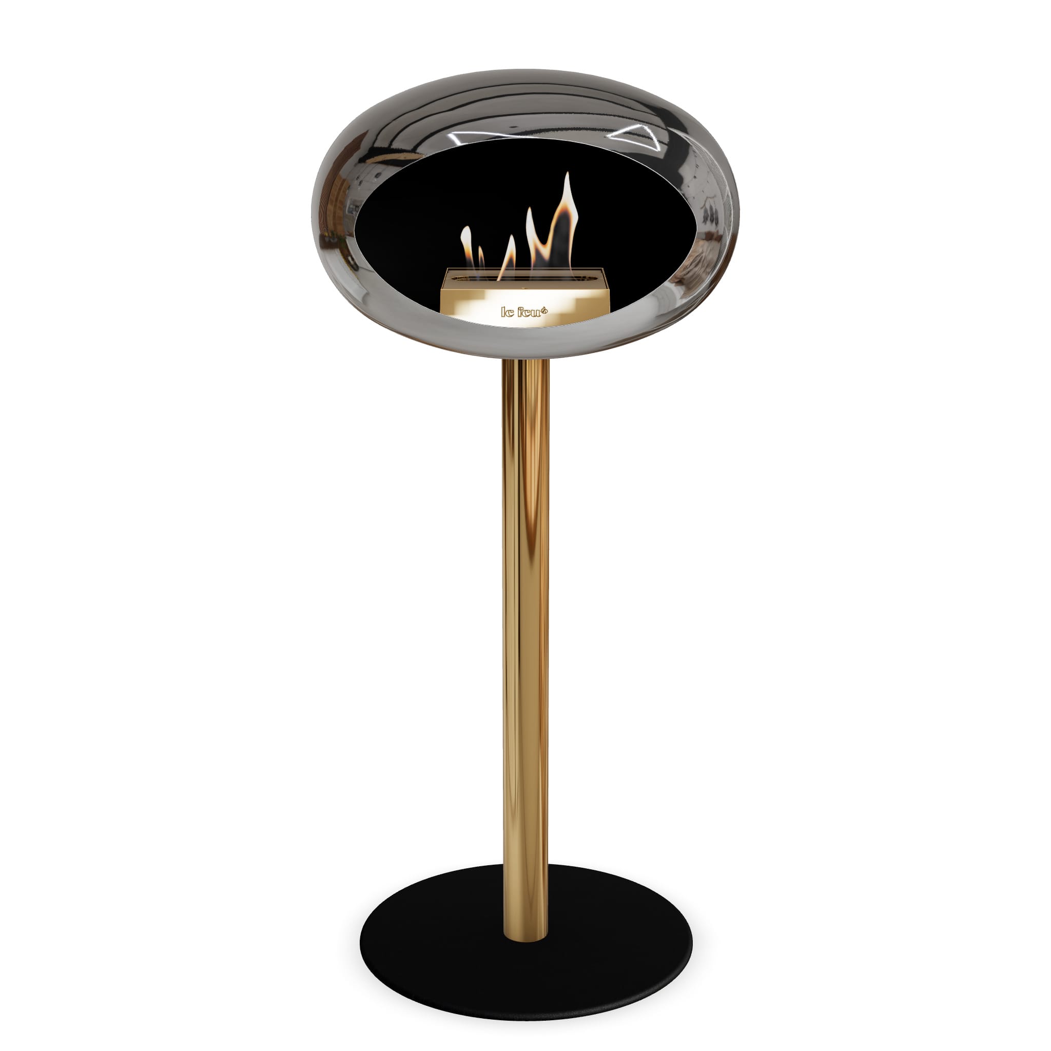 Le Feu Steel High Dome Chromed Silver