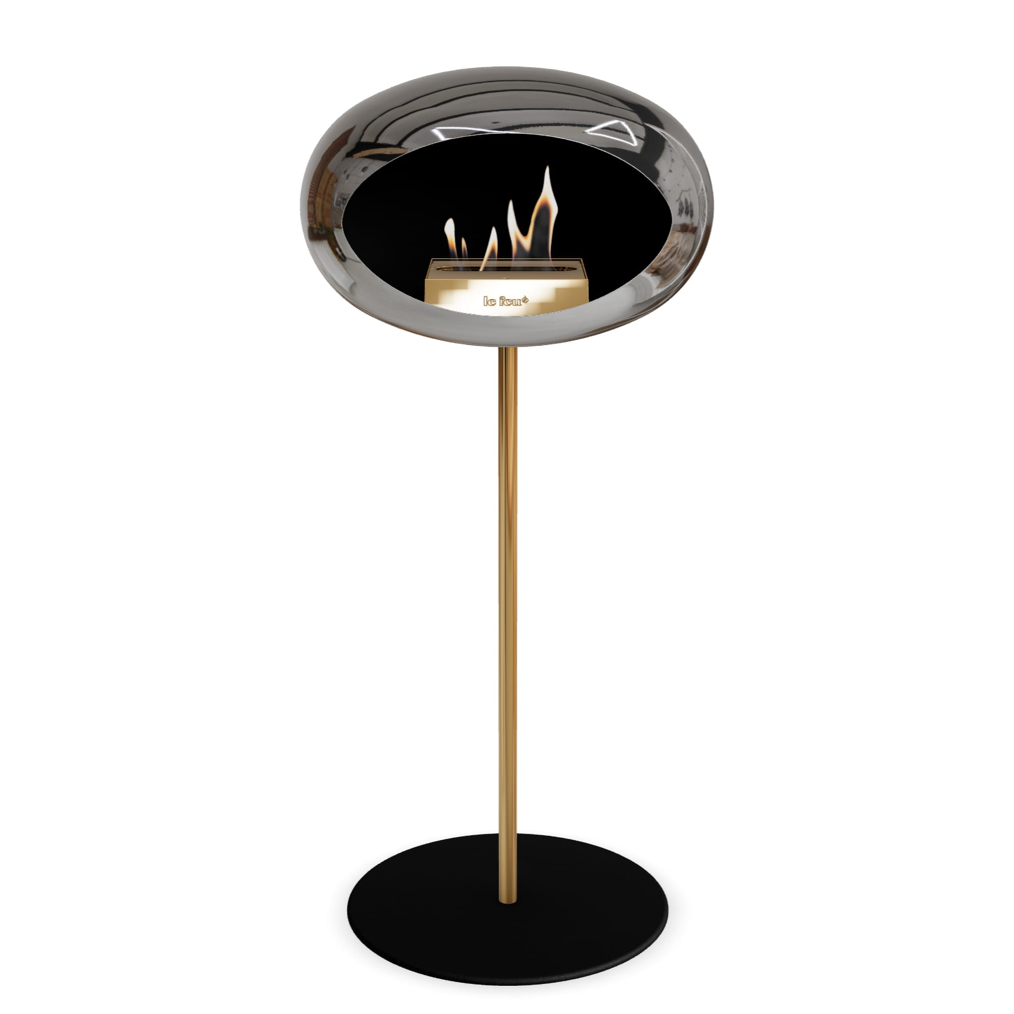 Le Feu Steel High Dome Chromed Silver