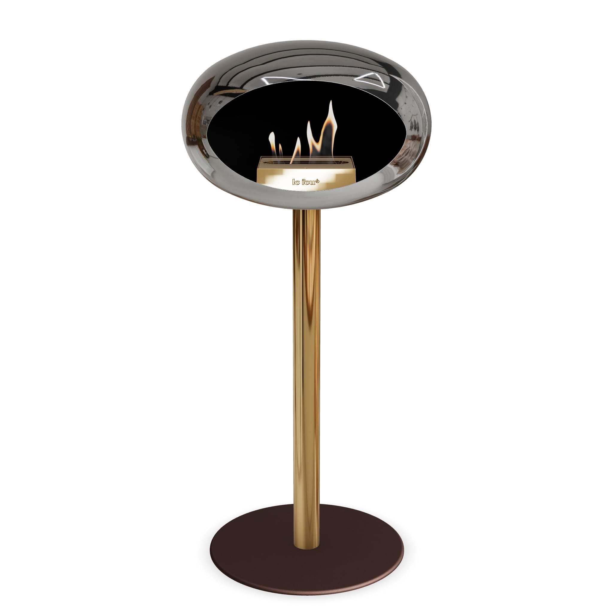 Le Feu Steel High Dome Chromed Silver