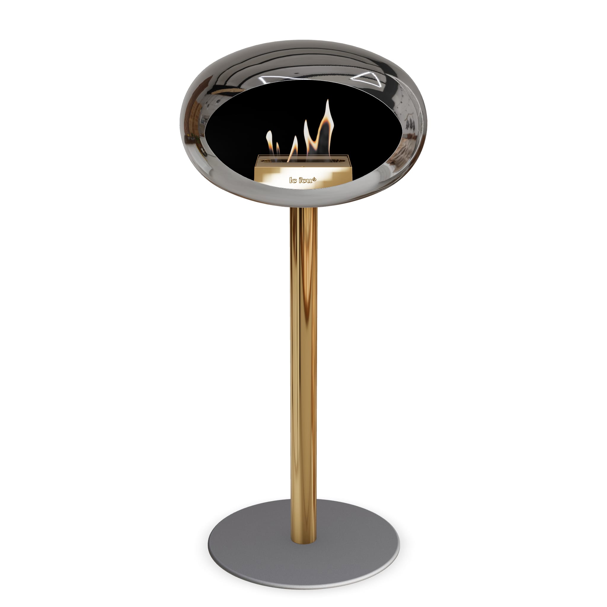 Le Feu Steel High Dome Chromed Silver