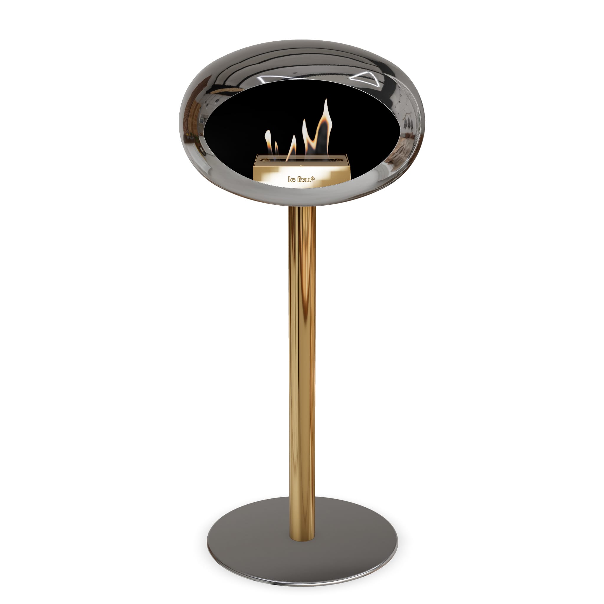 Le Feu Steel High Dome Chromed Silver