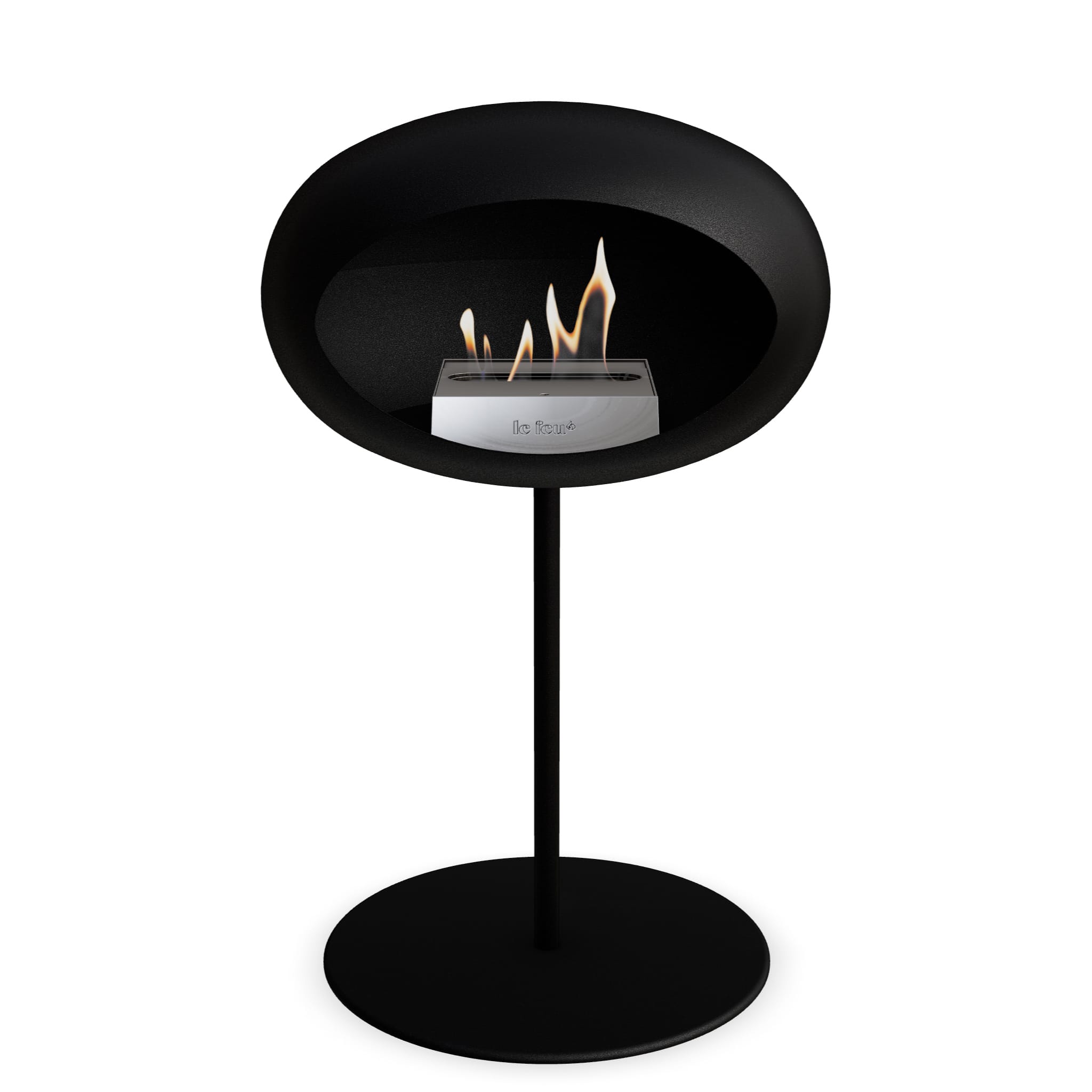 Le Feu Steel Low Dome Noir 