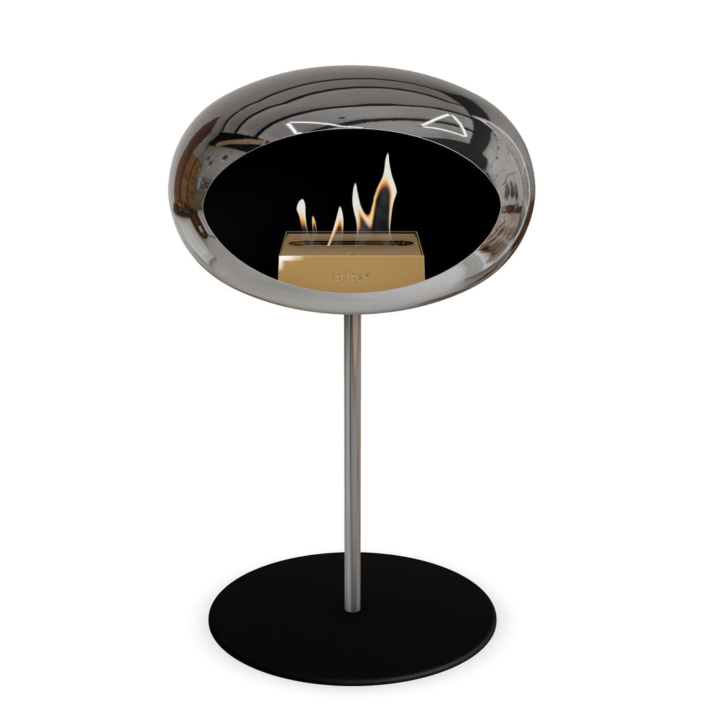 Le Feu Steel Low Dome chromé argent 