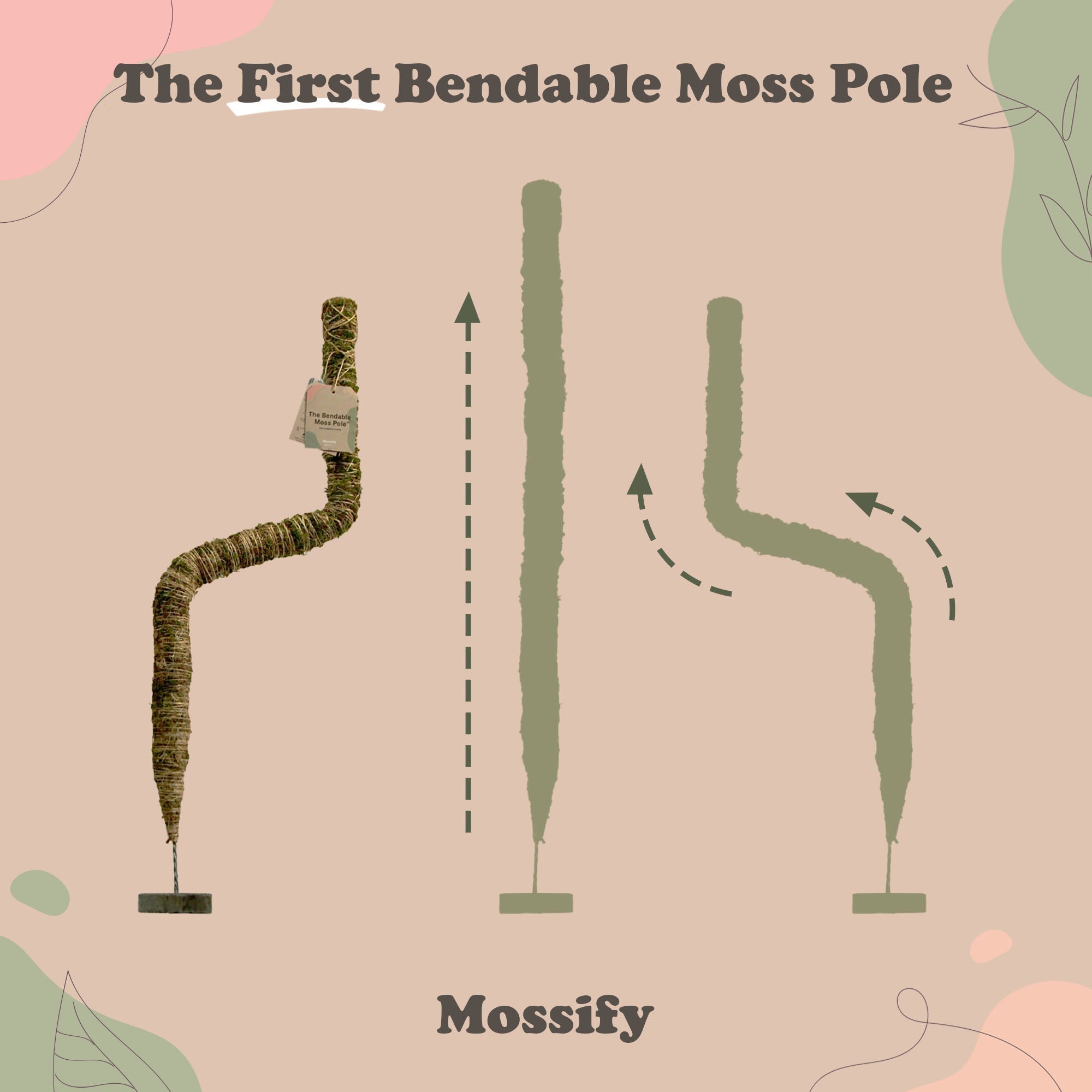 moss pole pins The Original Bendable Moss Pole™
