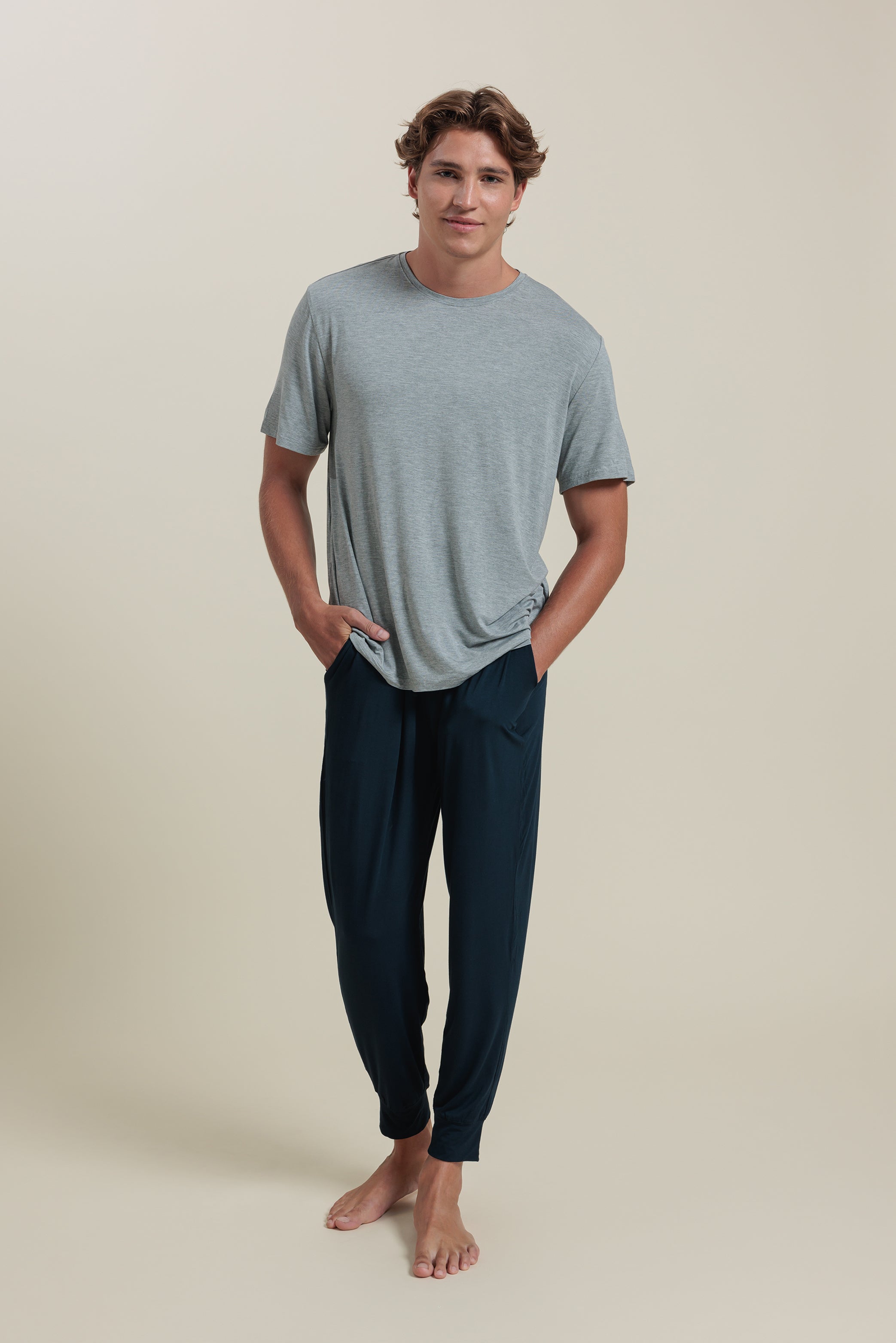 Sleepwear Set - Men’s Bamboo Tee & Jogger Set