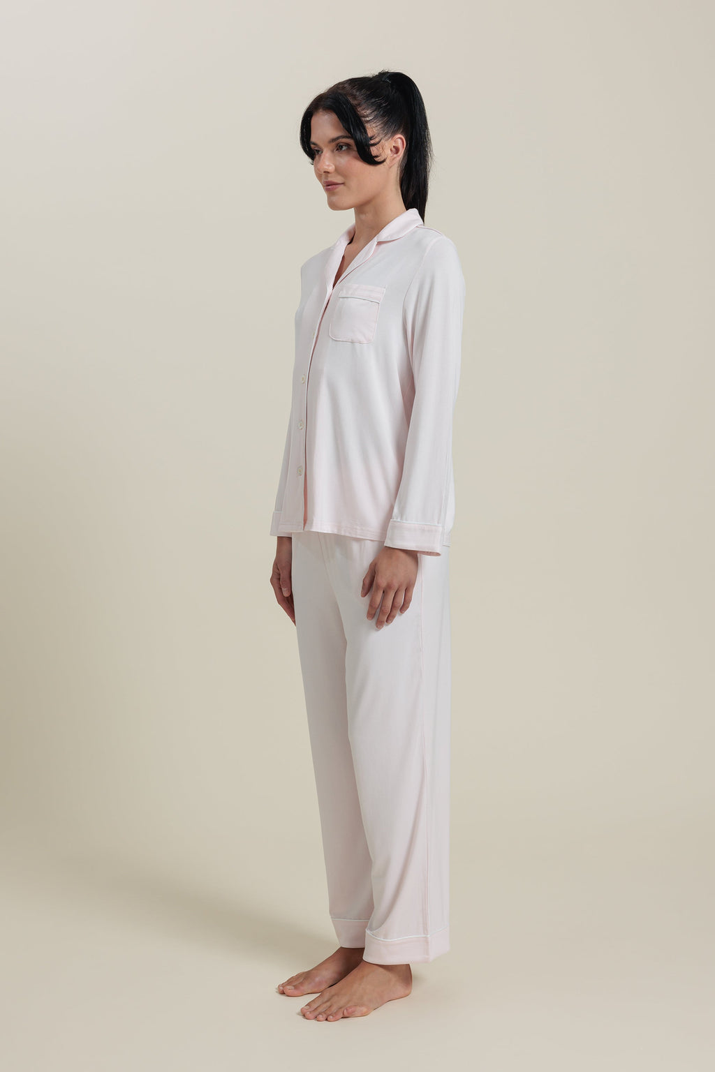 Bamboo Long Sleeve Pajama Top Shirt