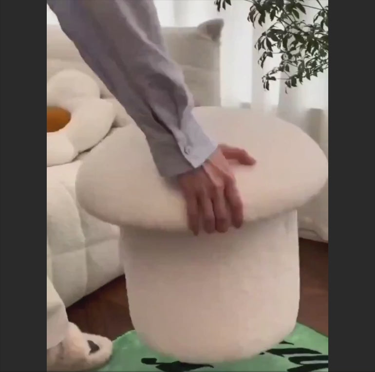 Bouclé Pouf Champignon