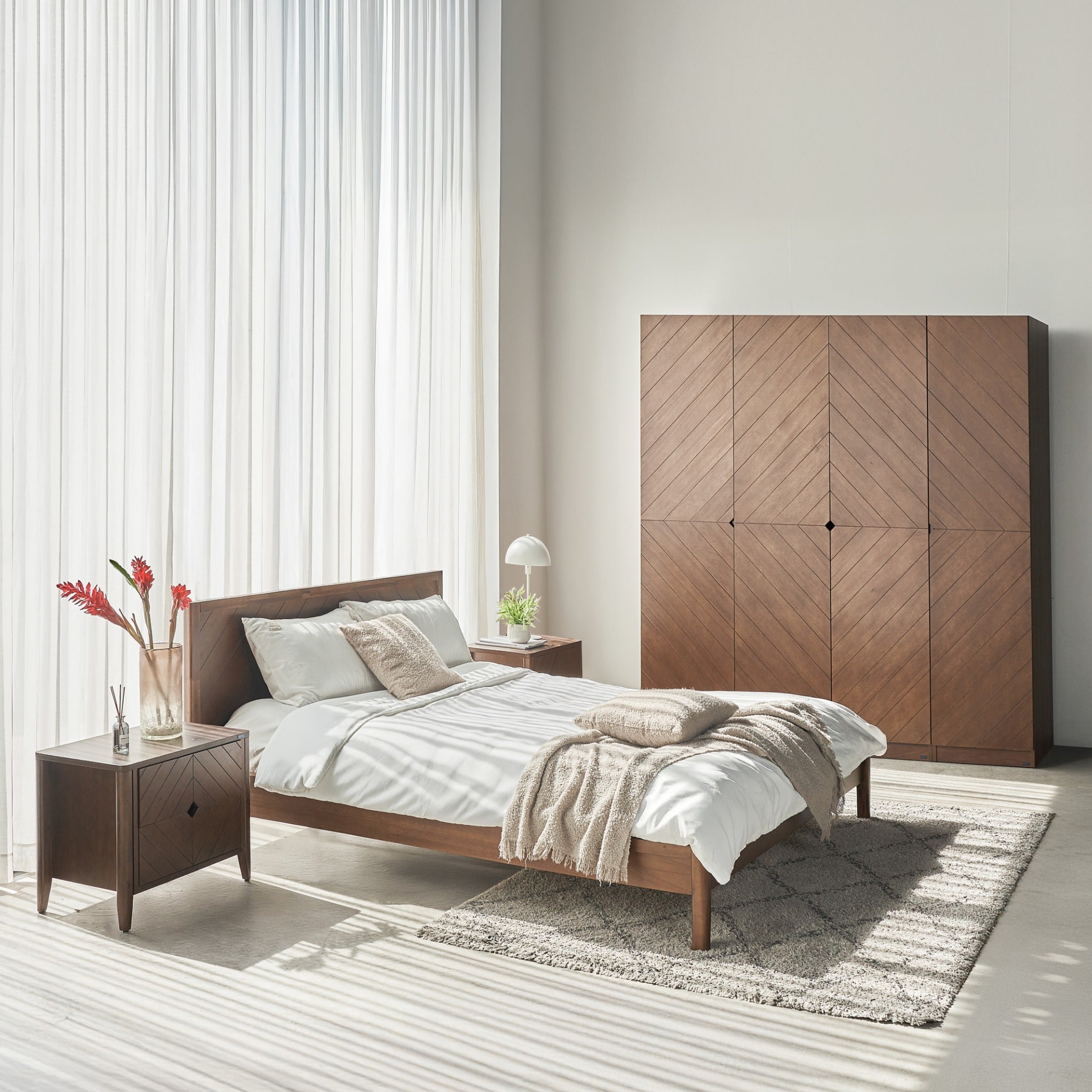 Juego de muebles de dormitorio Hobro de 5 piezas