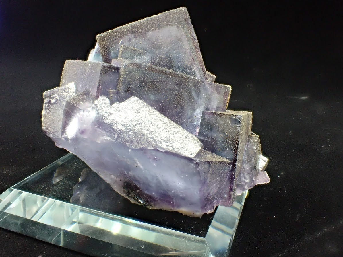 Purple Fluorite with Pyrite Dusting – YGX, China