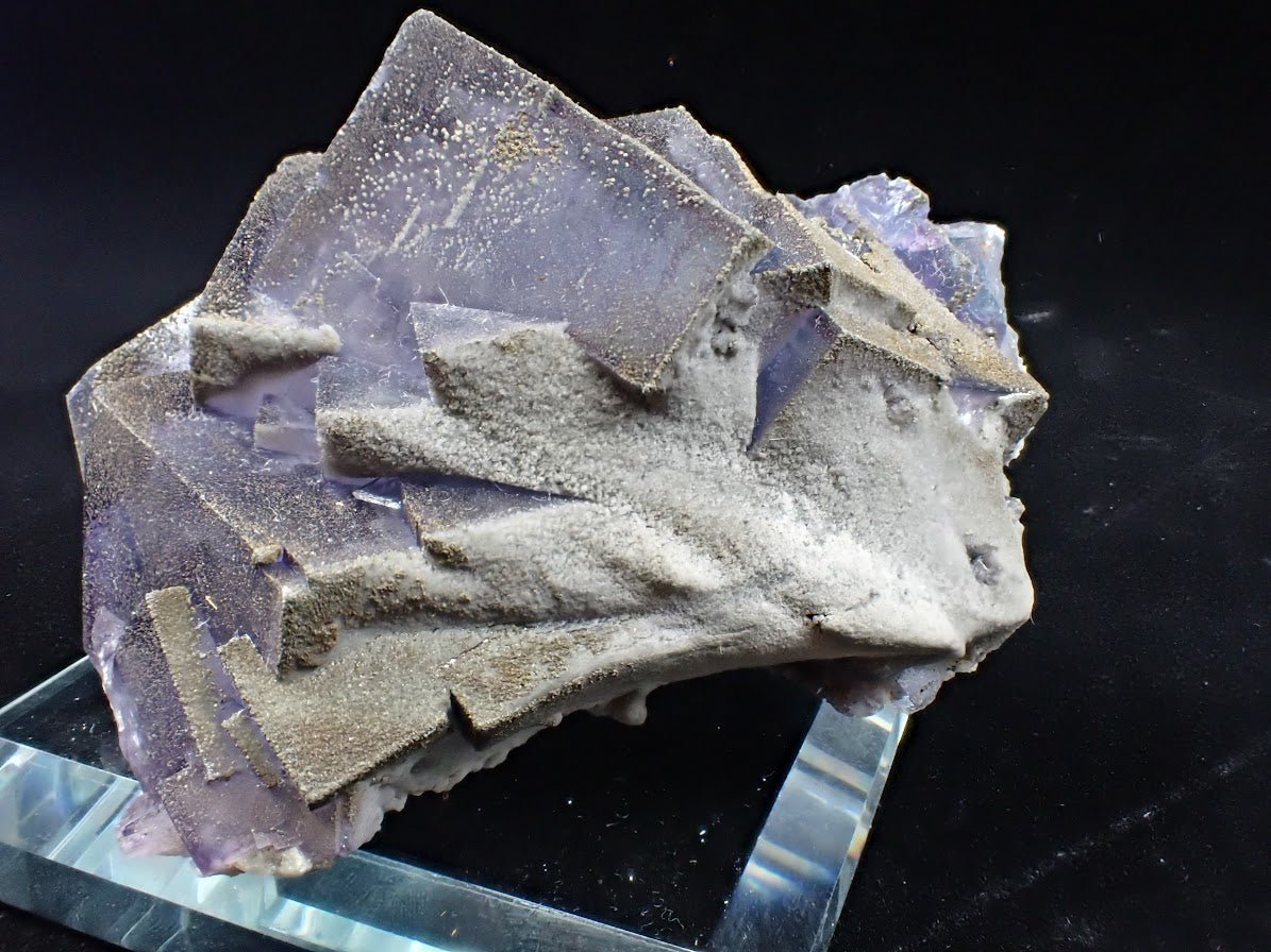 Purple Fluorite with Pyrite Dusting – YGX, China