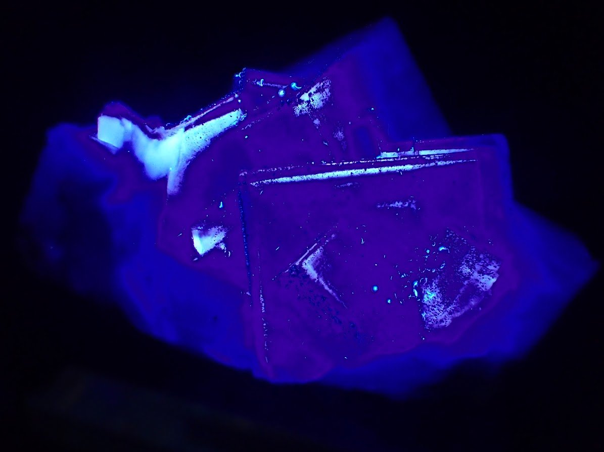 Purple Fluorite with Pyrite Dusting – YGX, China