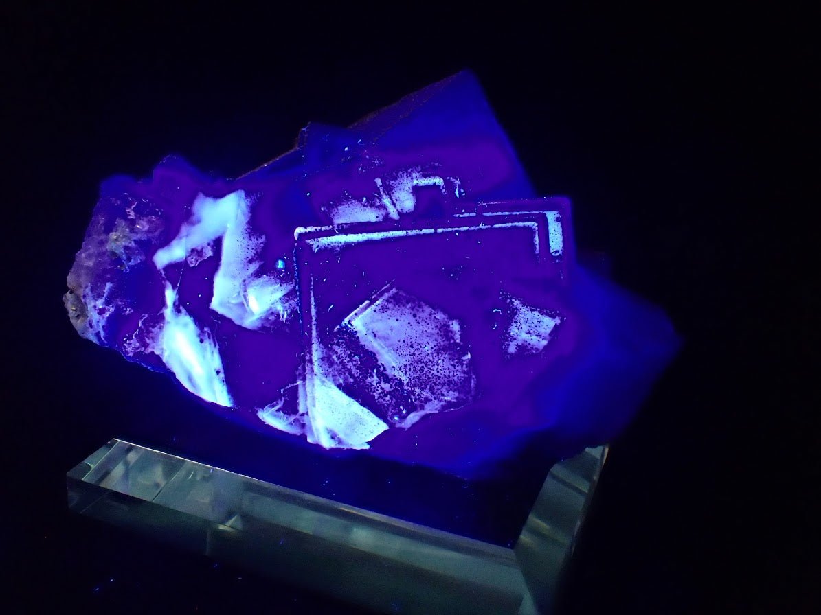 Purple Fluorite with Pyrite Dusting – YGX, China