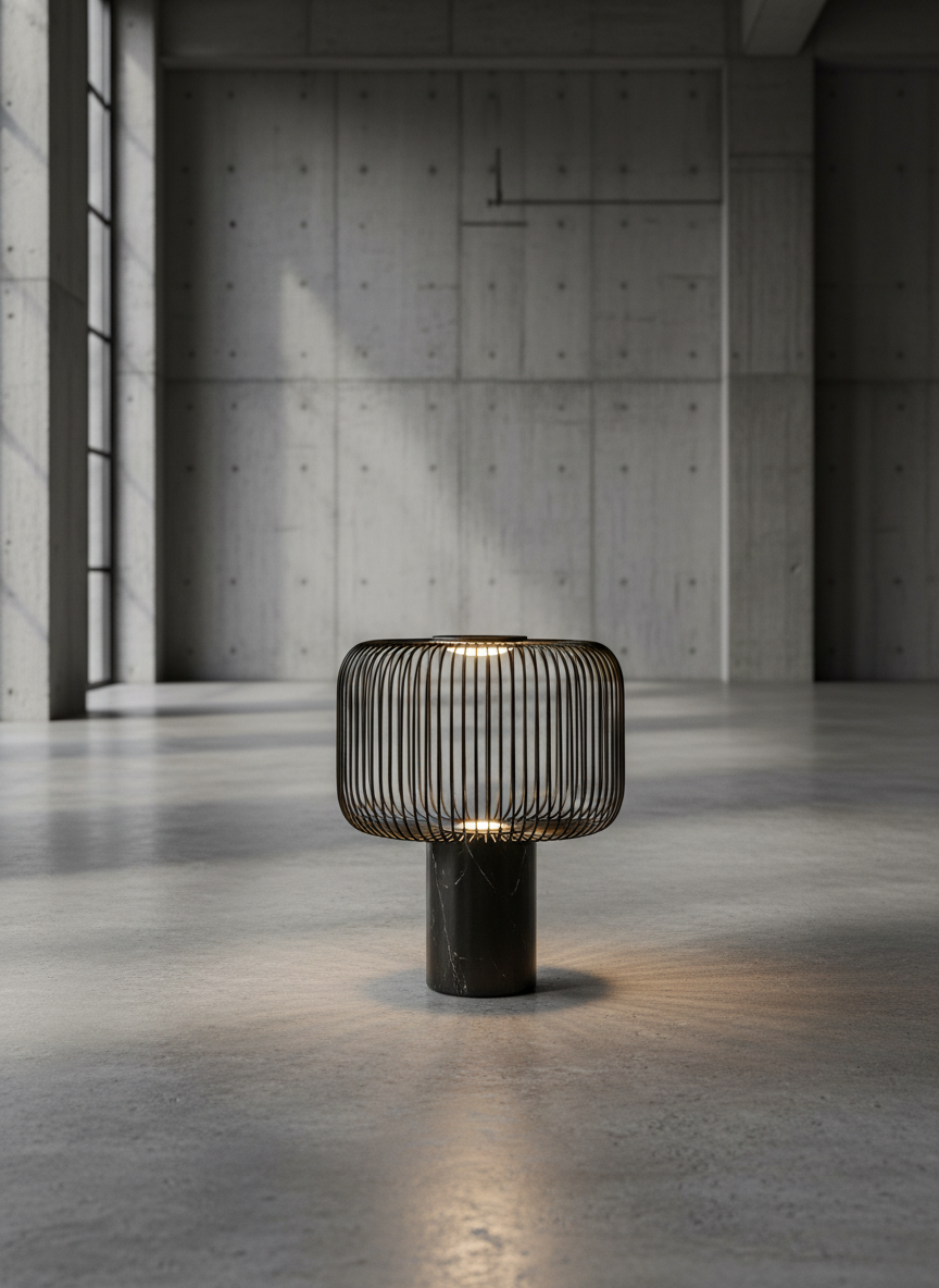 Veridian Industrial Cage Desk Lamp