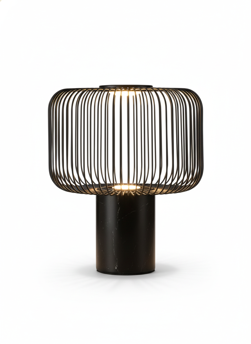 Veridian Industrial Cage Desk Lamp