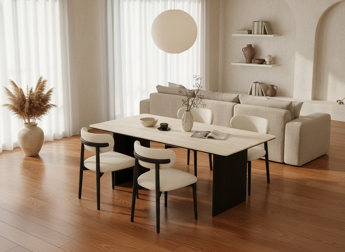 Conjunto de comedor minimalista Copenhagen