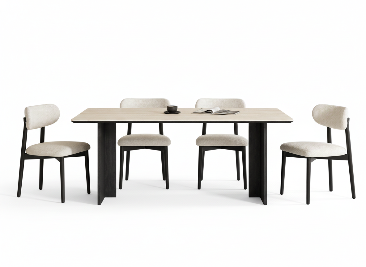 Conjunto de comedor minimalista Copenhagen