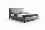 Cama King de cuero gris Melbourne