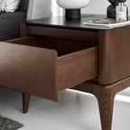 Mesita de noche de madera de fresno moderna Scarlet