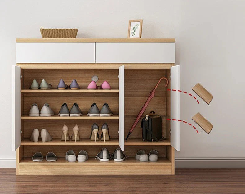 SC52 White Shoe Cabinet