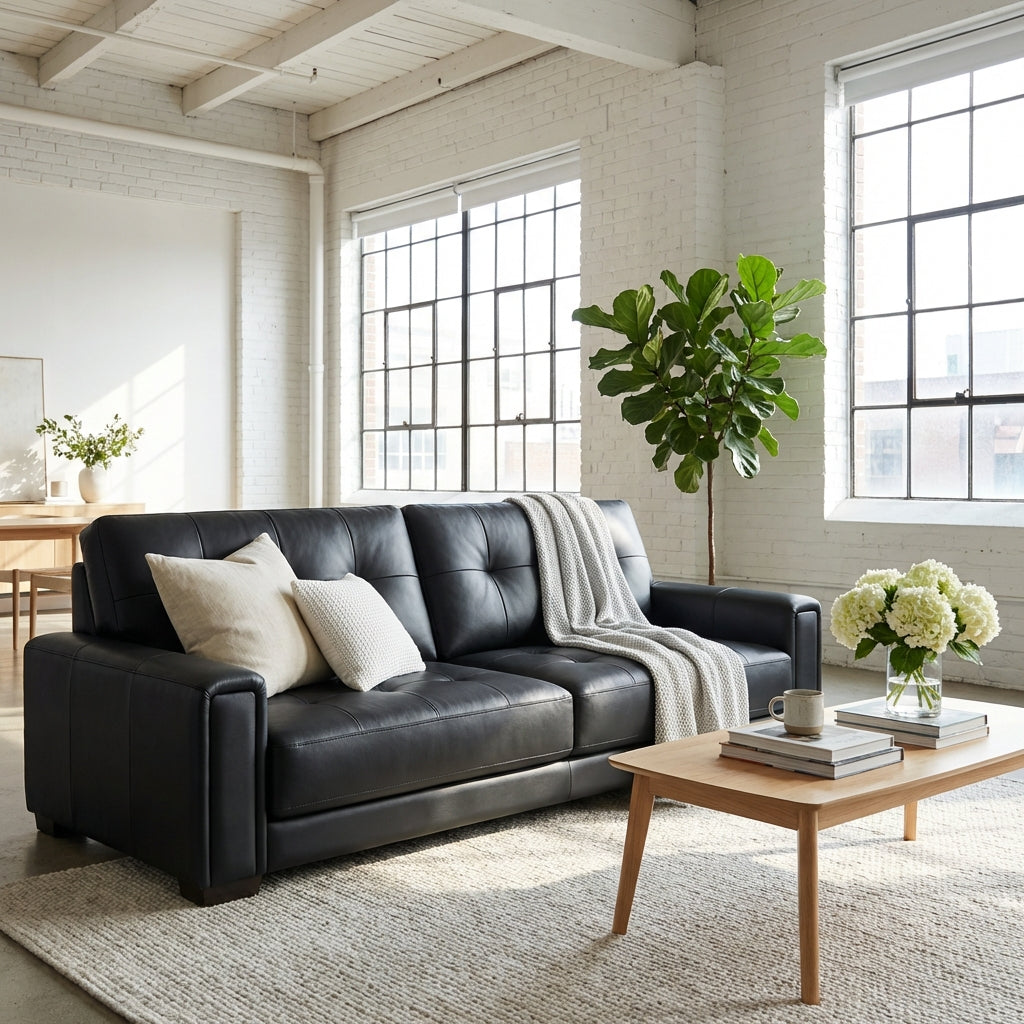 The Melbourne Urban Leather Sofa