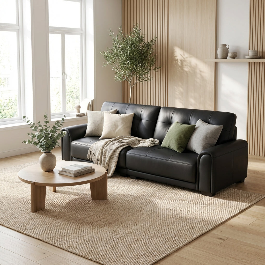 The Melbourne Urban Leather Sofa