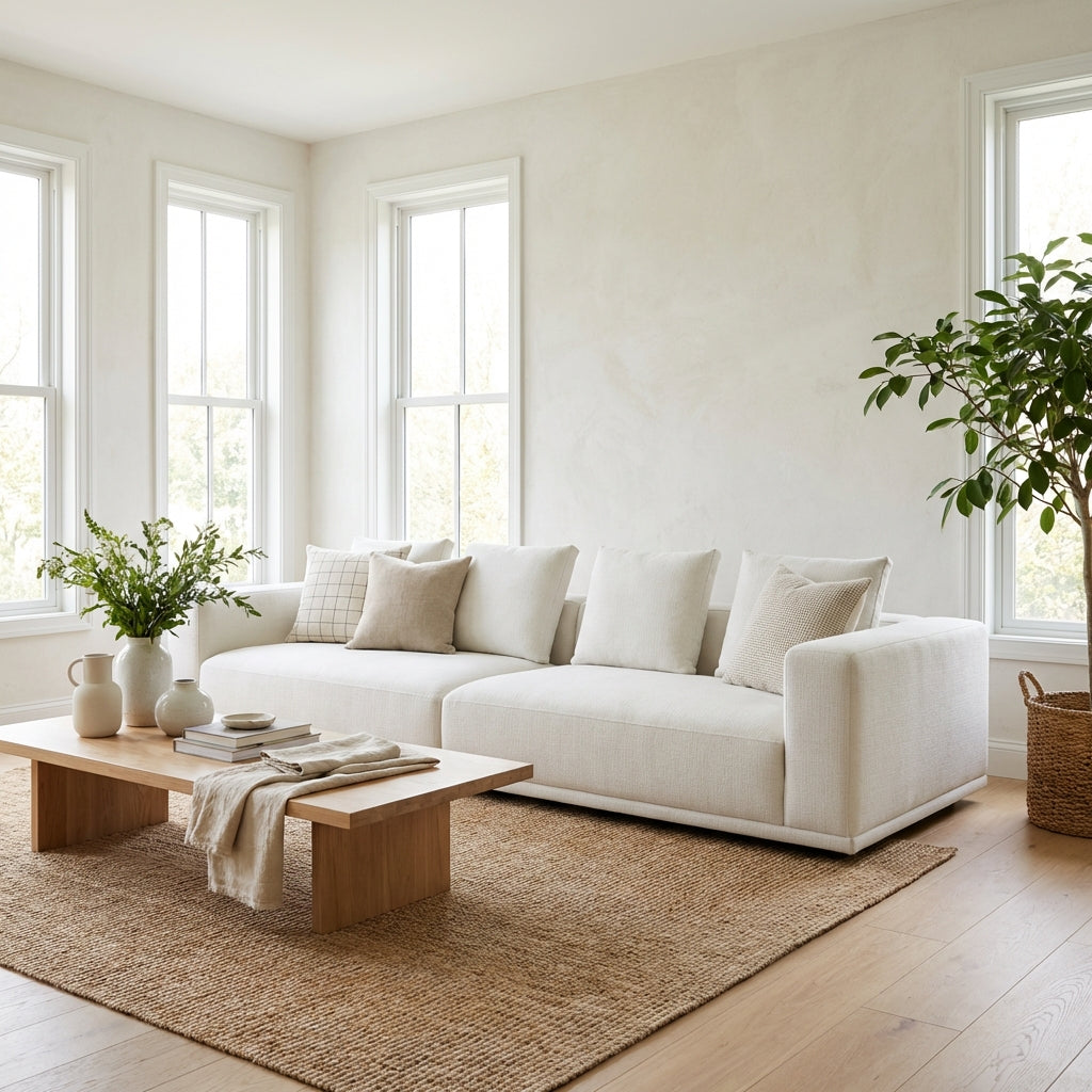 The Nordic Cotton and Linen Fabric Sofa