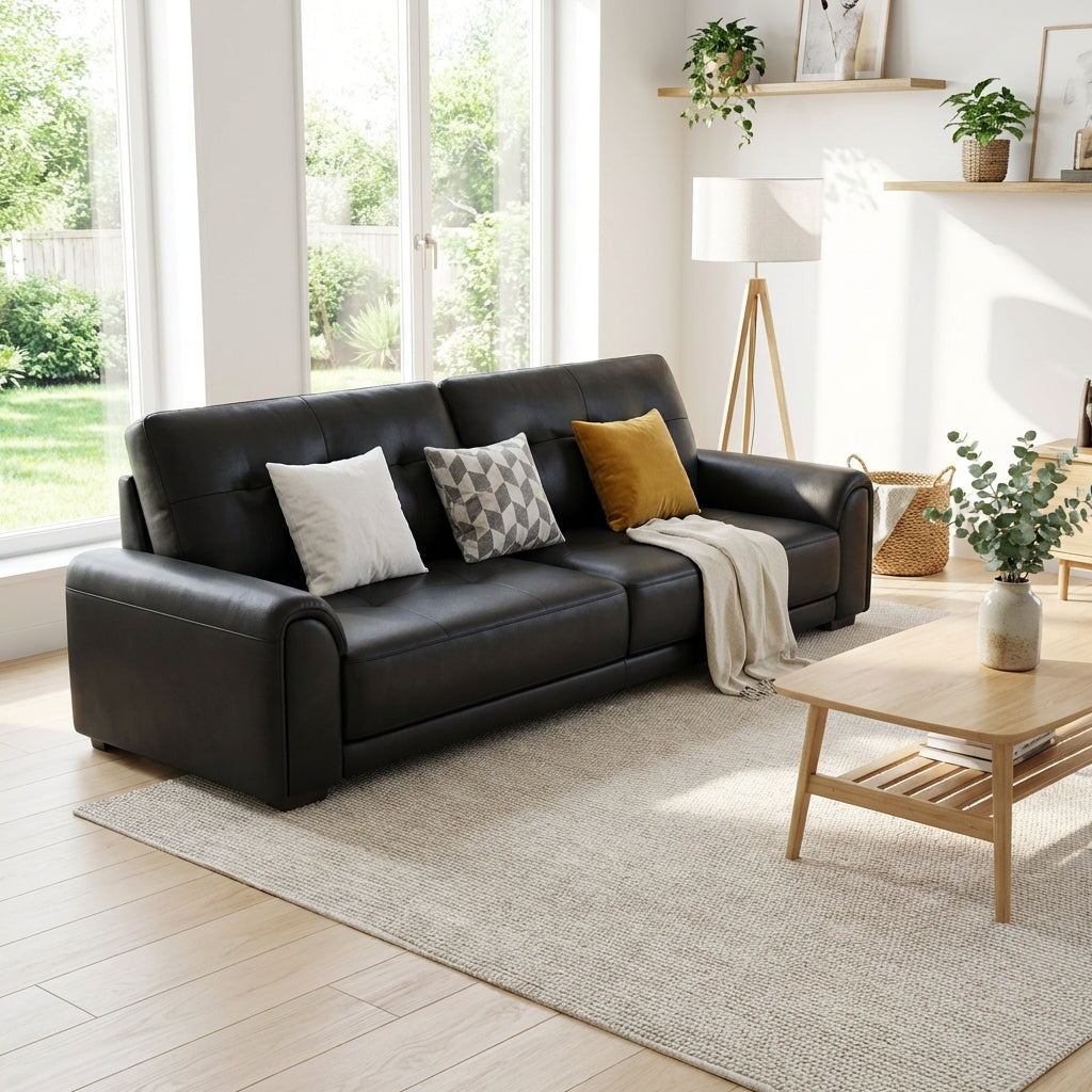 The Melbourne Urban Leather Sofa