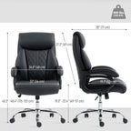 Silla de oficina de respaldo alto Henry - Negra