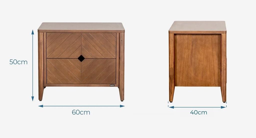 Juego de muebles de dormitorio Hobro de 5 piezas