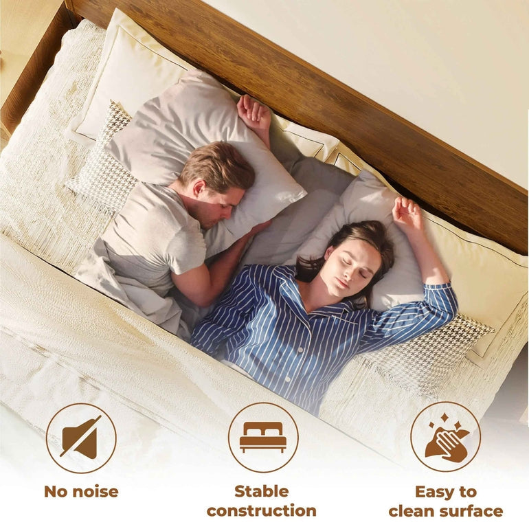 Acacia Haven Deluxe Wood Platform Bed Frame for Ultimate Comfort and Style