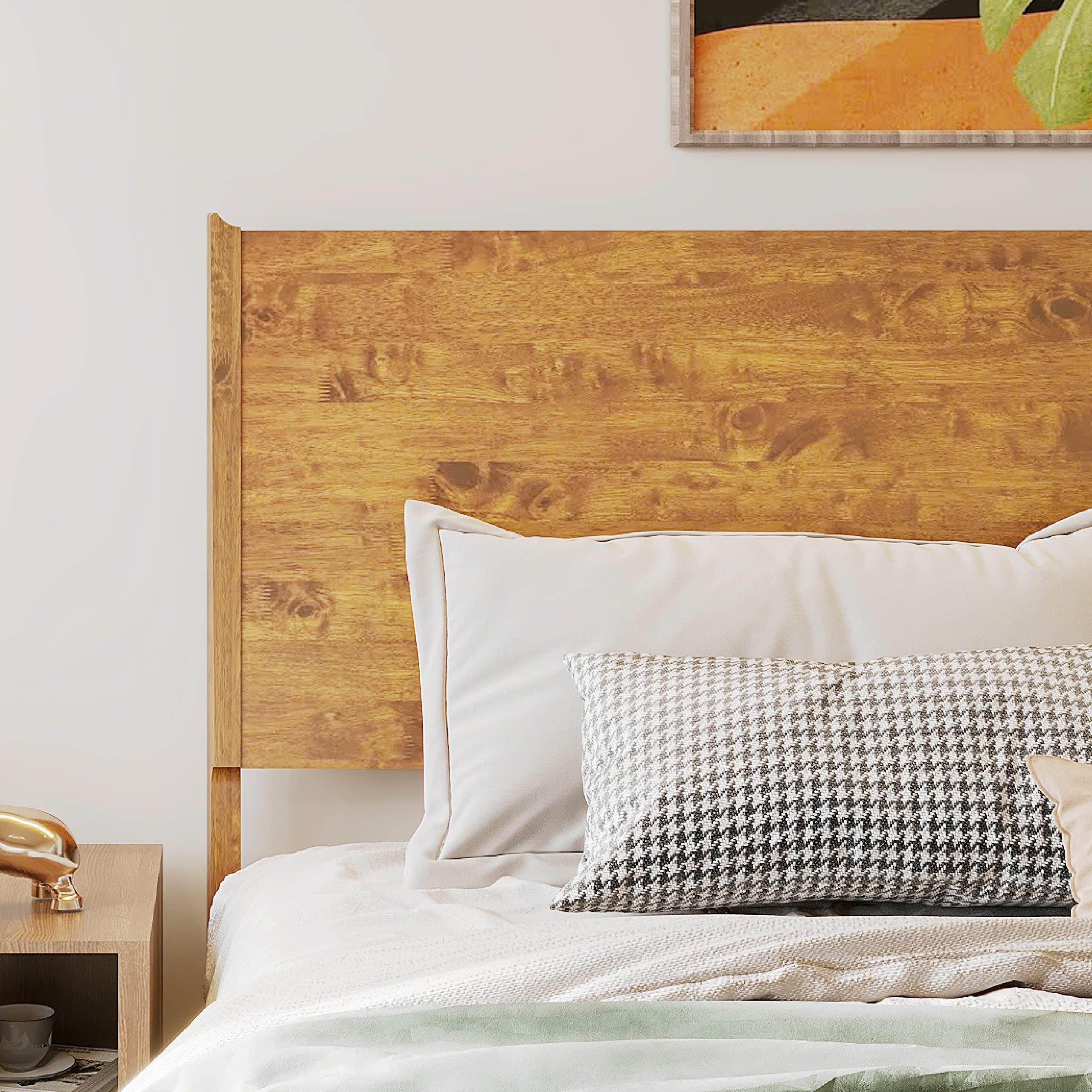 Acacia Haven Deluxe Wood Platform Bed Frame for Ultimate Comfort and Style