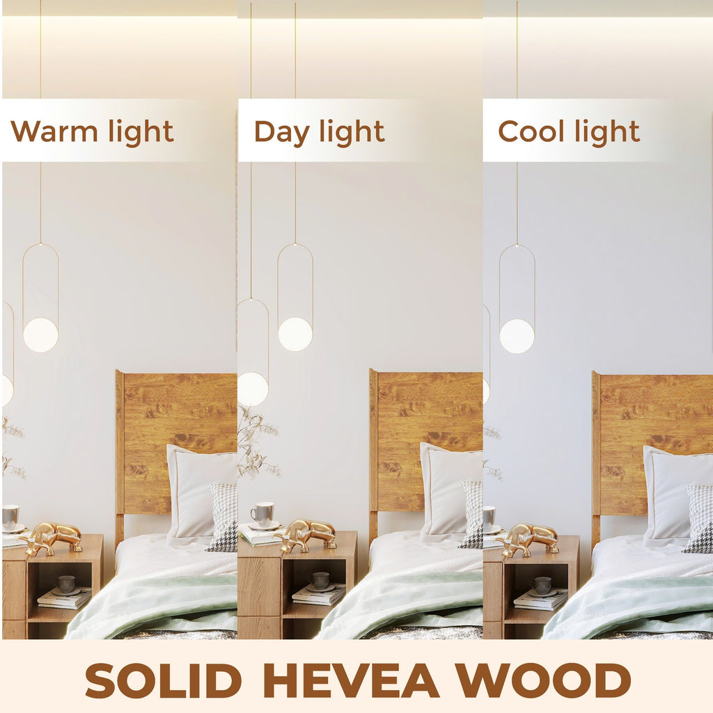 Acacia Haven Deluxe Wood Platform Bed Frame for Ultimate Comfort and Style