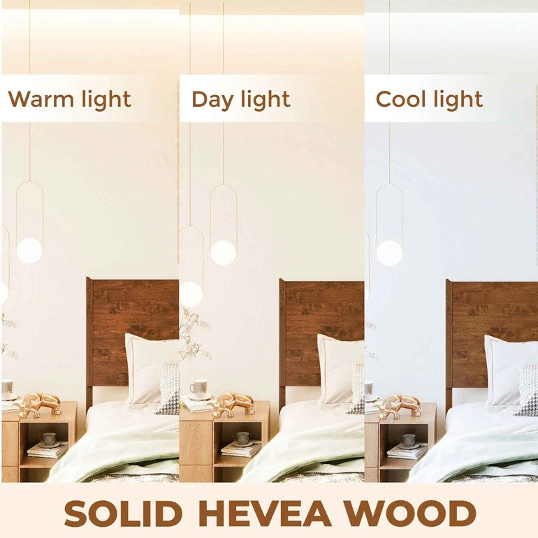 Acacia Haven Deluxe Wood Platform Bed Frame for Ultimate Comfort and Style